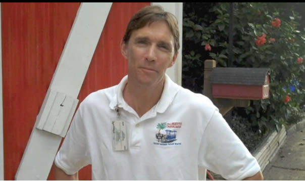 Jim Brain, driver and tour guide Charleston, SC 
